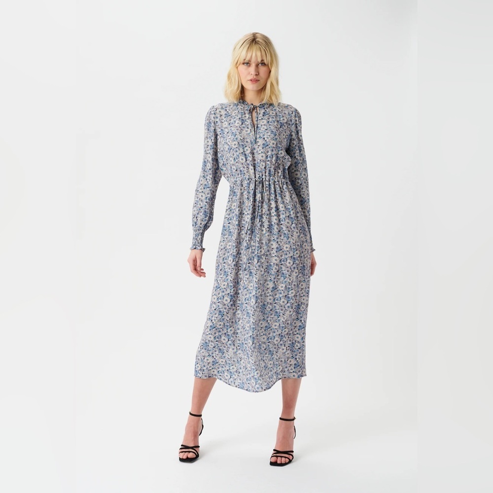 Dea Kudibal Floral Tie Maxi Gunver Day Dress Women’s Size Small - Picture 1 of 6